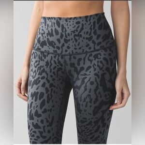 lululemon athletica Black Leopard Print Leggings